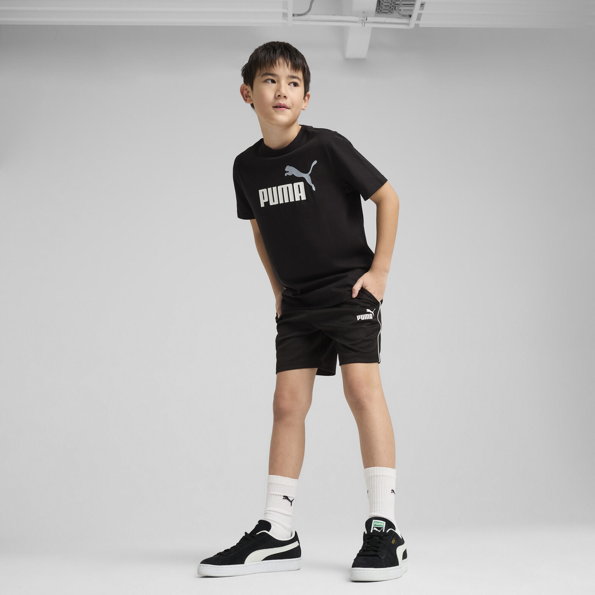 T-shirt con logo Essentials No. 1 colorato per ragazzi PUMA 4/7