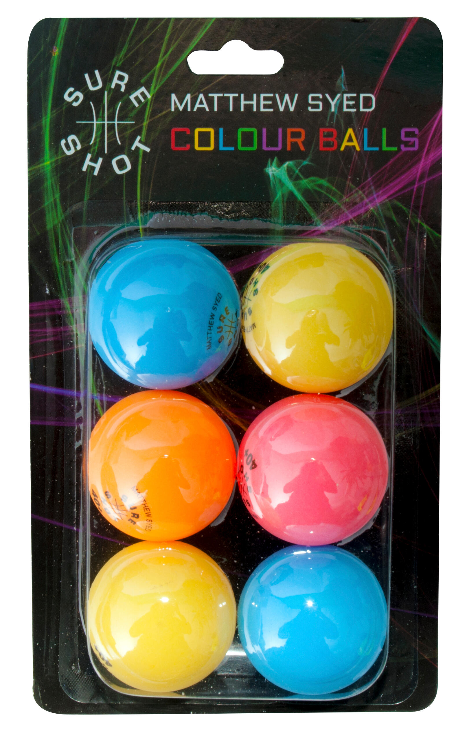 Sure Shot Matthew Syed Coloured Balls (Pack of 6) 1/1