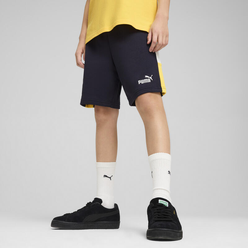 Młodzieżowe szorty Essentials Block PUMA New Navy Blue