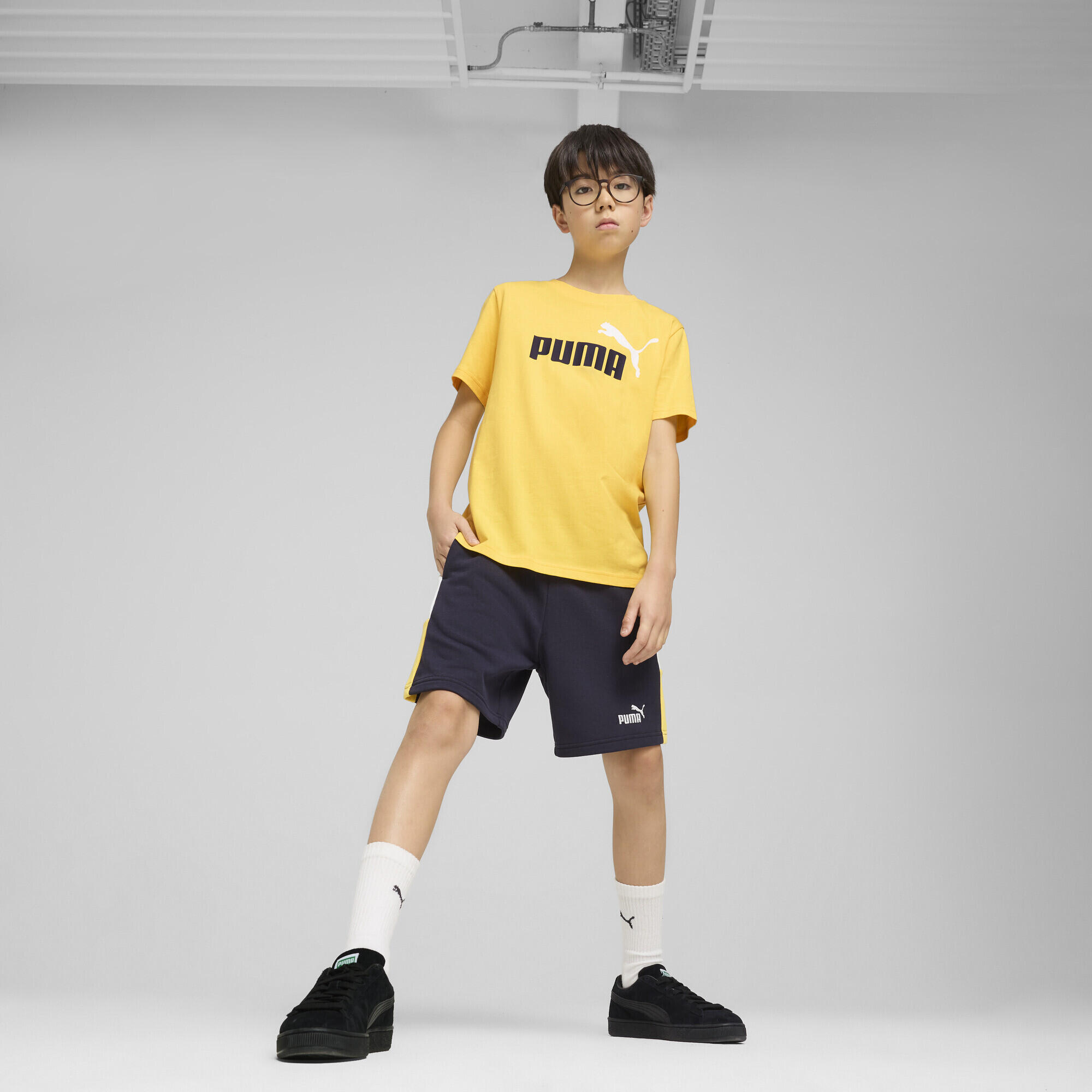 Shorts Essentials Block per ragazzi PUMA New Navy Blue 4/7