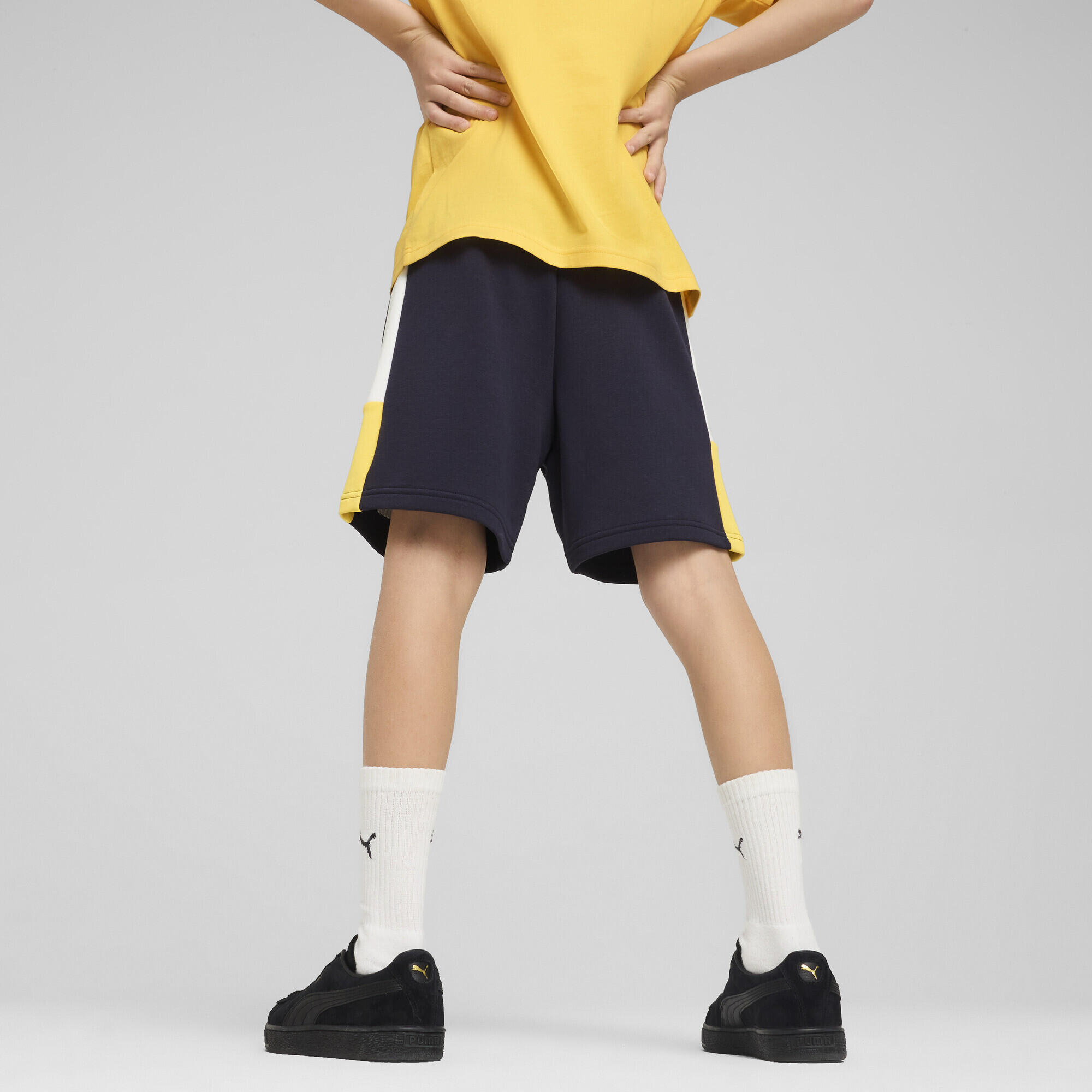 Shorts Essentials Block per ragazzi PUMA New Navy Blue 3/7