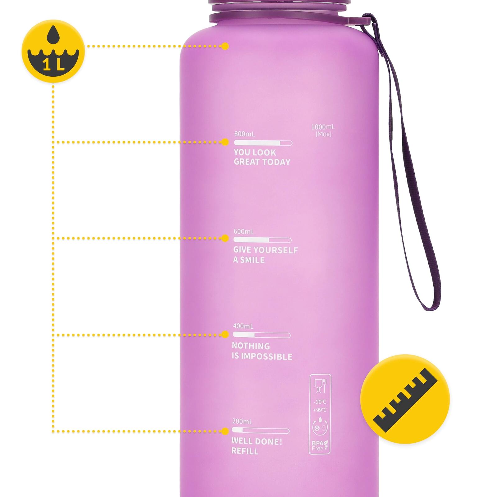 Sport Trinkflasche 4FIZJO 1000 ml 3/7