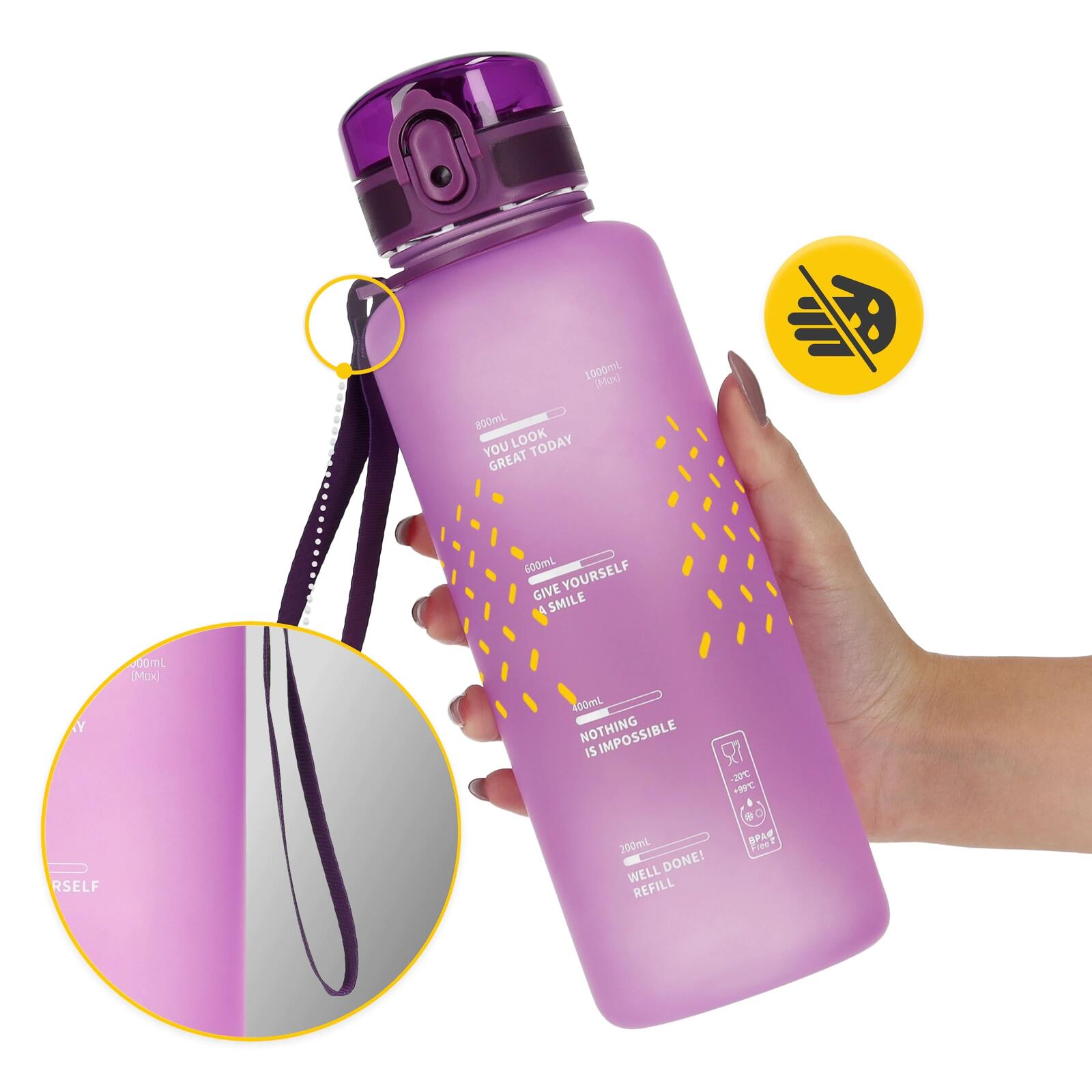 Sport Trinkflasche 4FIZJO 1000 ml 4/7