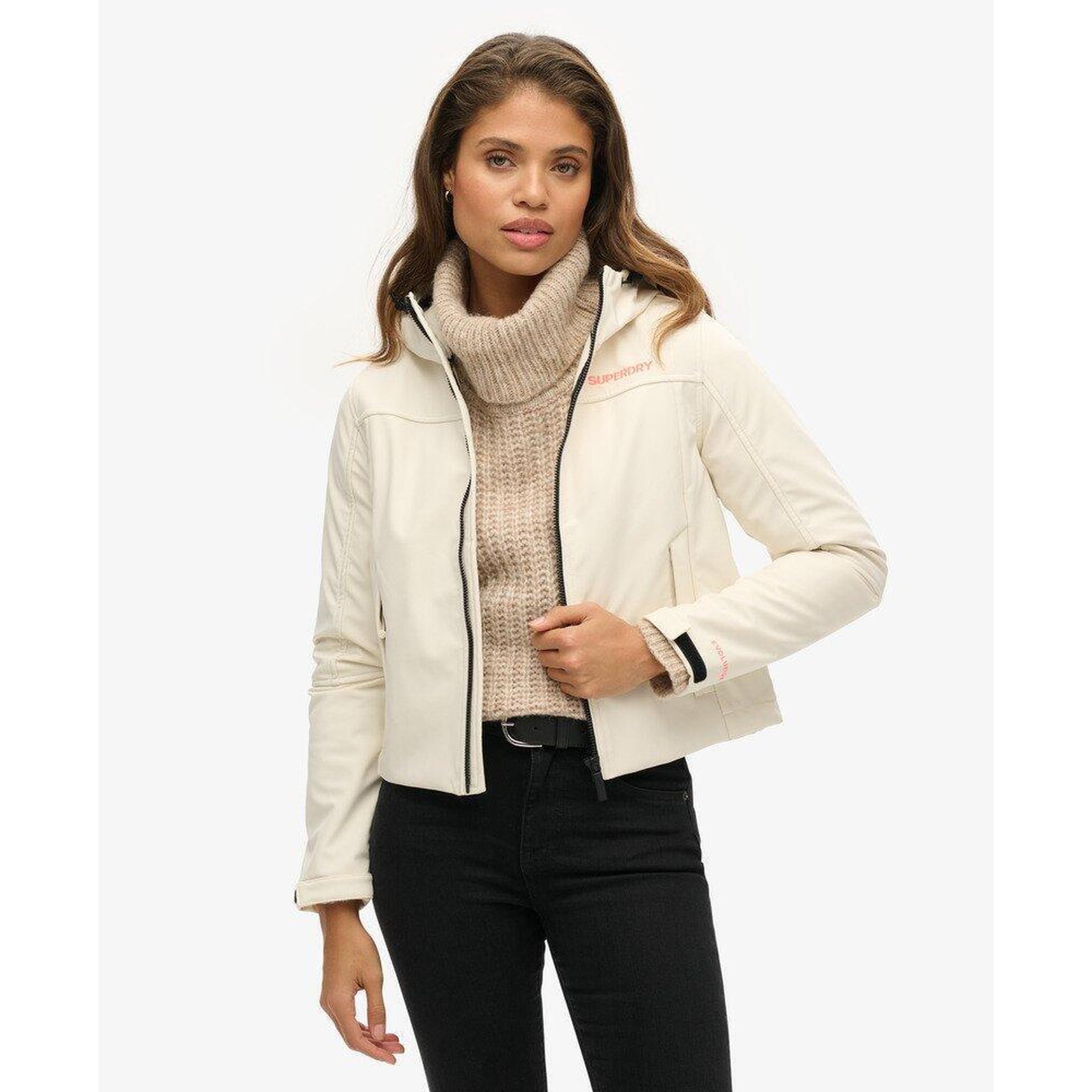 Superdry - Veste Softshell À Capuche Code Trekker De Superdry - Maillot Manches Longues - Blanc - Decathlon