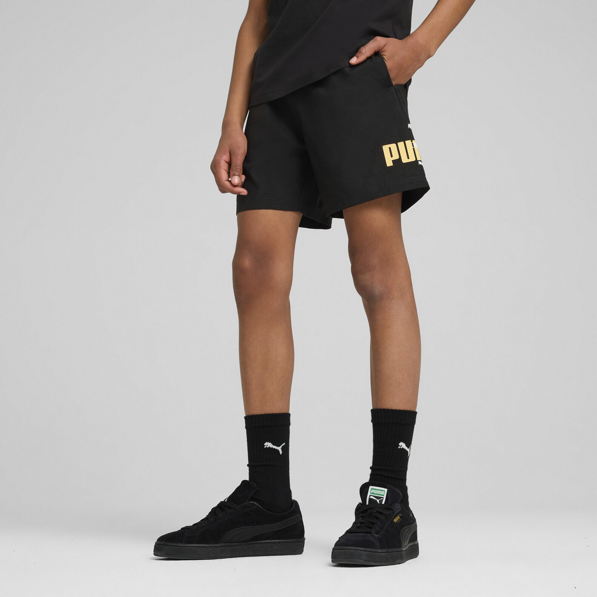Short tissé à logo Lab Summer Essentials Enfant et Adolescent PUMA Black 2/7