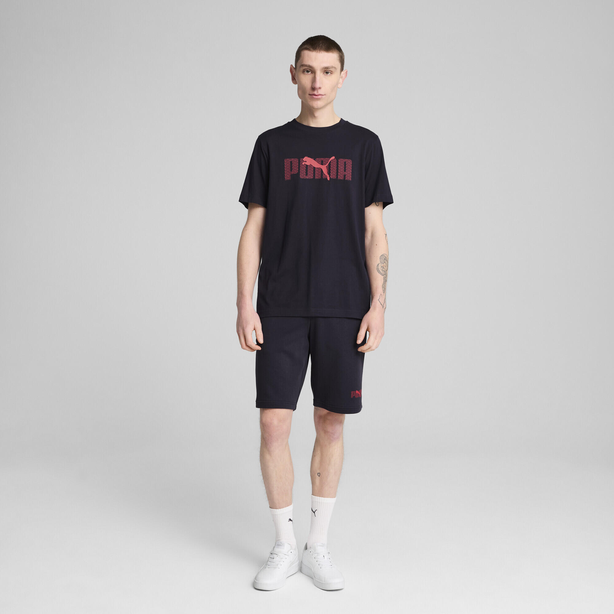 T-shirt Essentials con logo Lab da uomo PUMA New Navy Blue 5/7