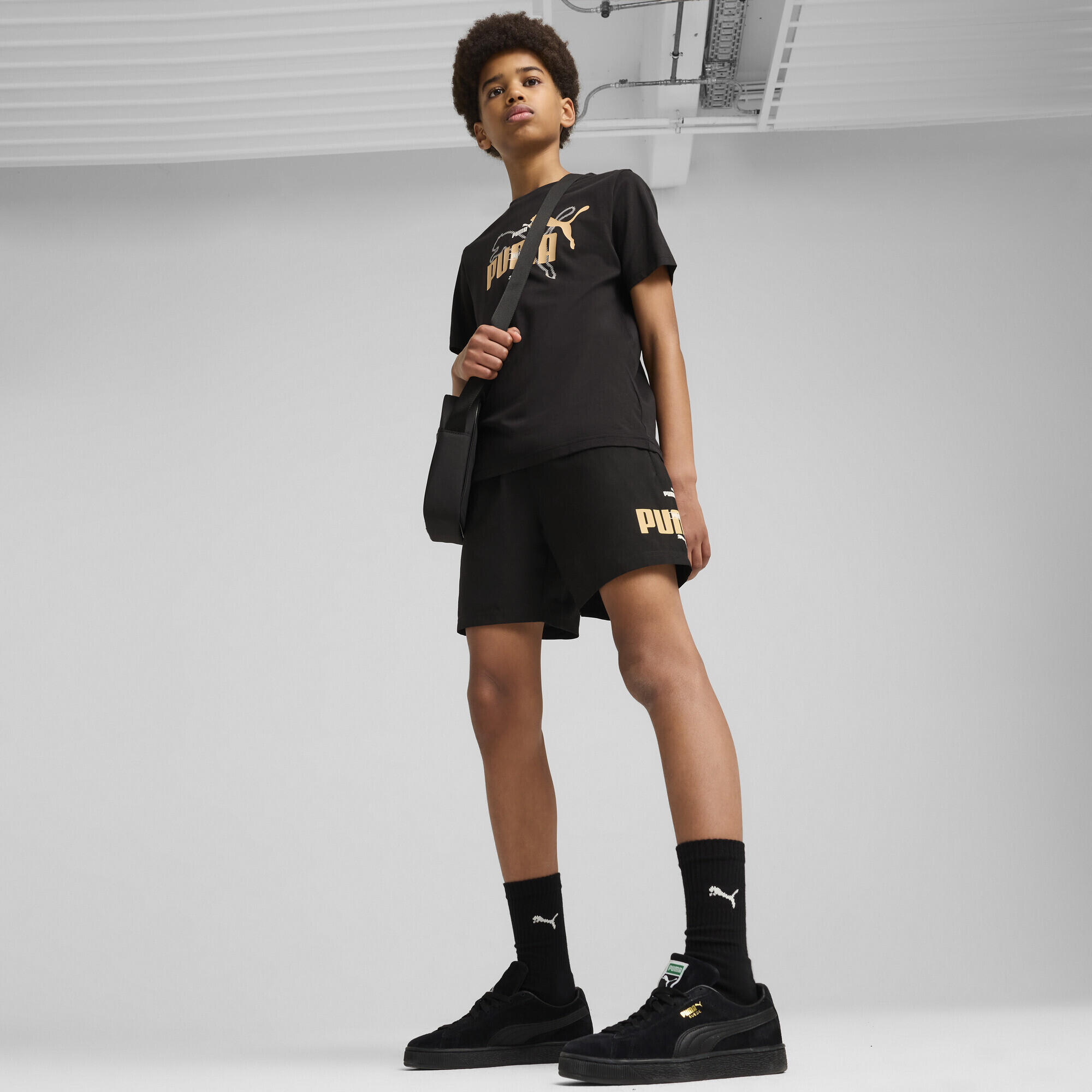 Short tissé à logo Lab Summer Essentials Enfant et Adolescent PUMA Black 4/7