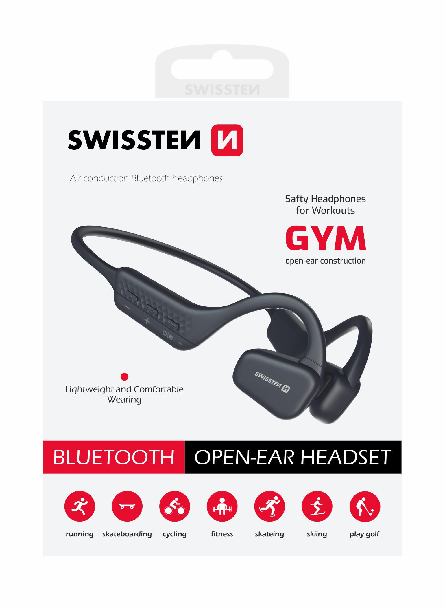 Earphones Swissten Gym Open Ear Conduction 5/6