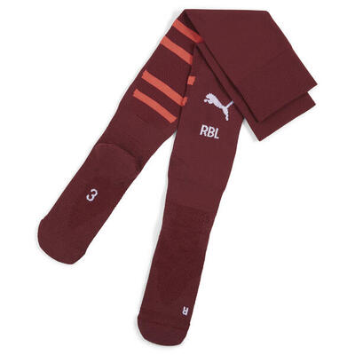 Rb leipzig 24/25 sokken met print voor heren puma dark jasper active red