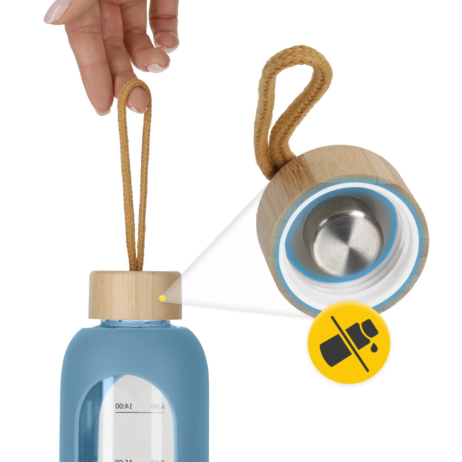 Sport Wasserflasche aus Glas 4FIZJO 750 ml 4/7