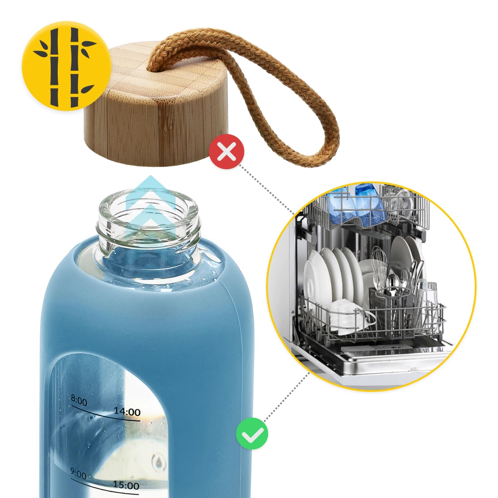Sport Wasserflasche aus Glas 4FIZJO 750 ml 5/7