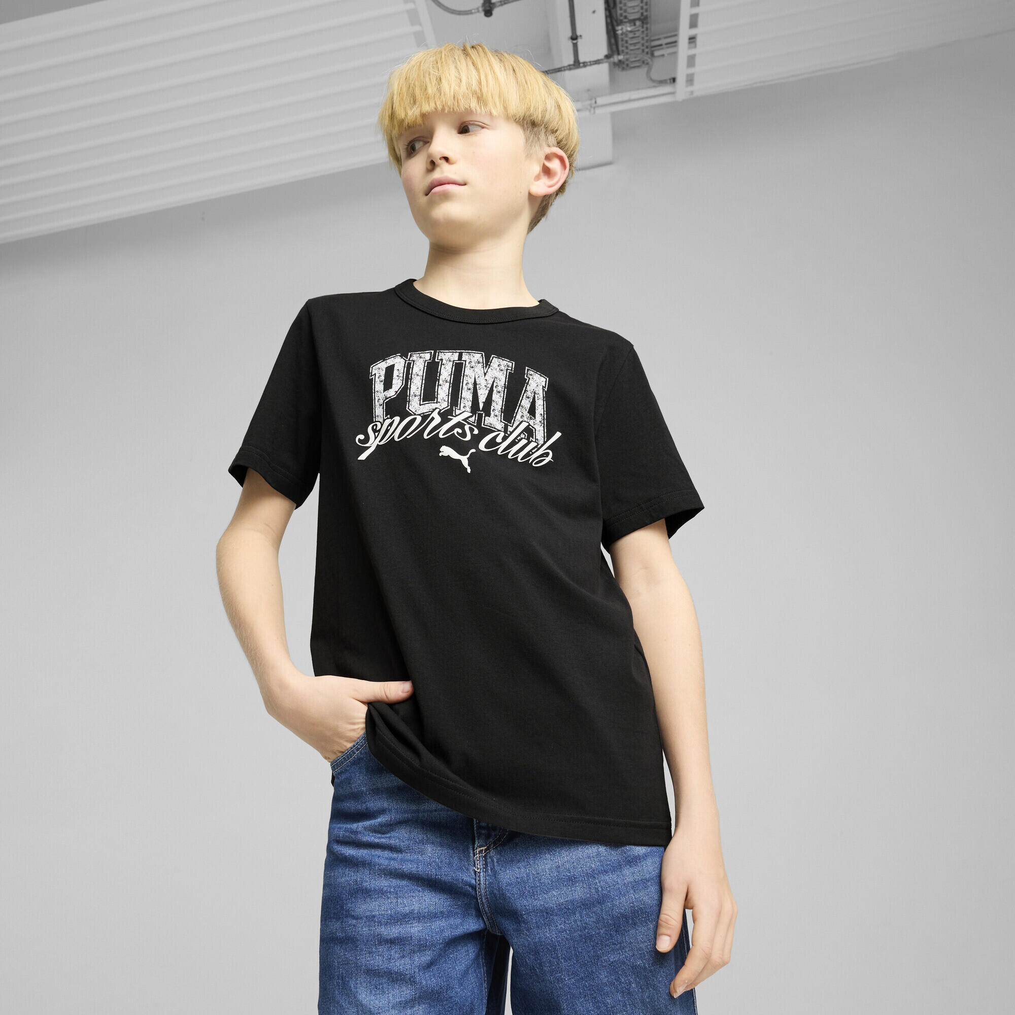 T-shirt grafica PUMA Class per ragazzi PUMA Black 2/7