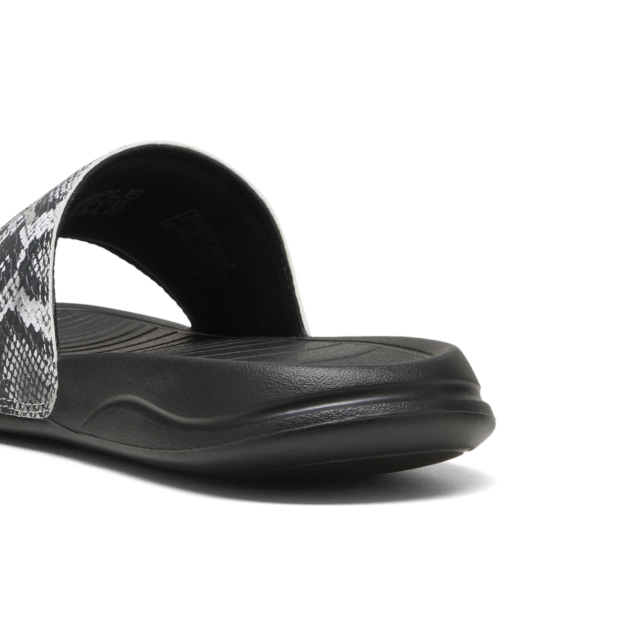Ciabatte Popcat 20 Snake Chic da donna PUMA Black Silver Metallic 2/7
