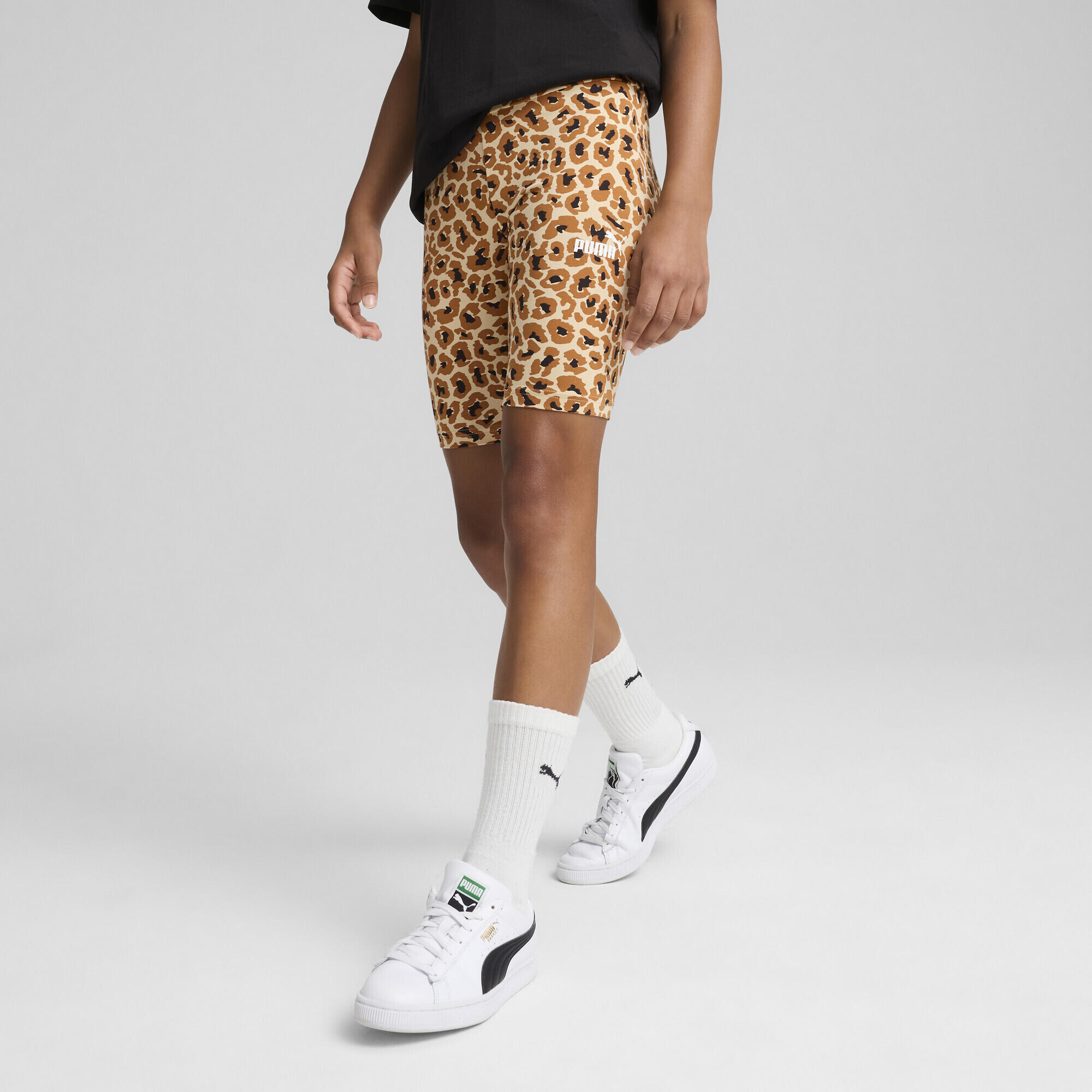 Leggings corti Essentials Animal da ragazza PUMA Light Sand Beige 2/7