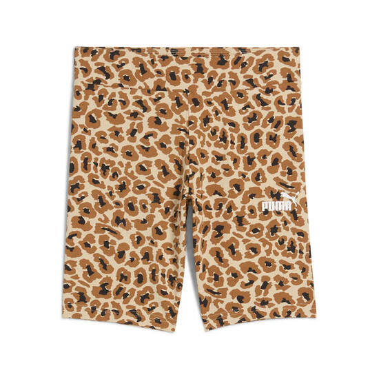 Młodzieżowe krótkie legginsy Essentials Animal PUMA Light Sand Beige