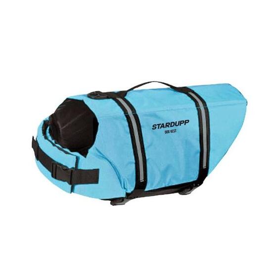 Gilet de sauvetage Stardupp pour chien L vert fluo, poignée renforcée