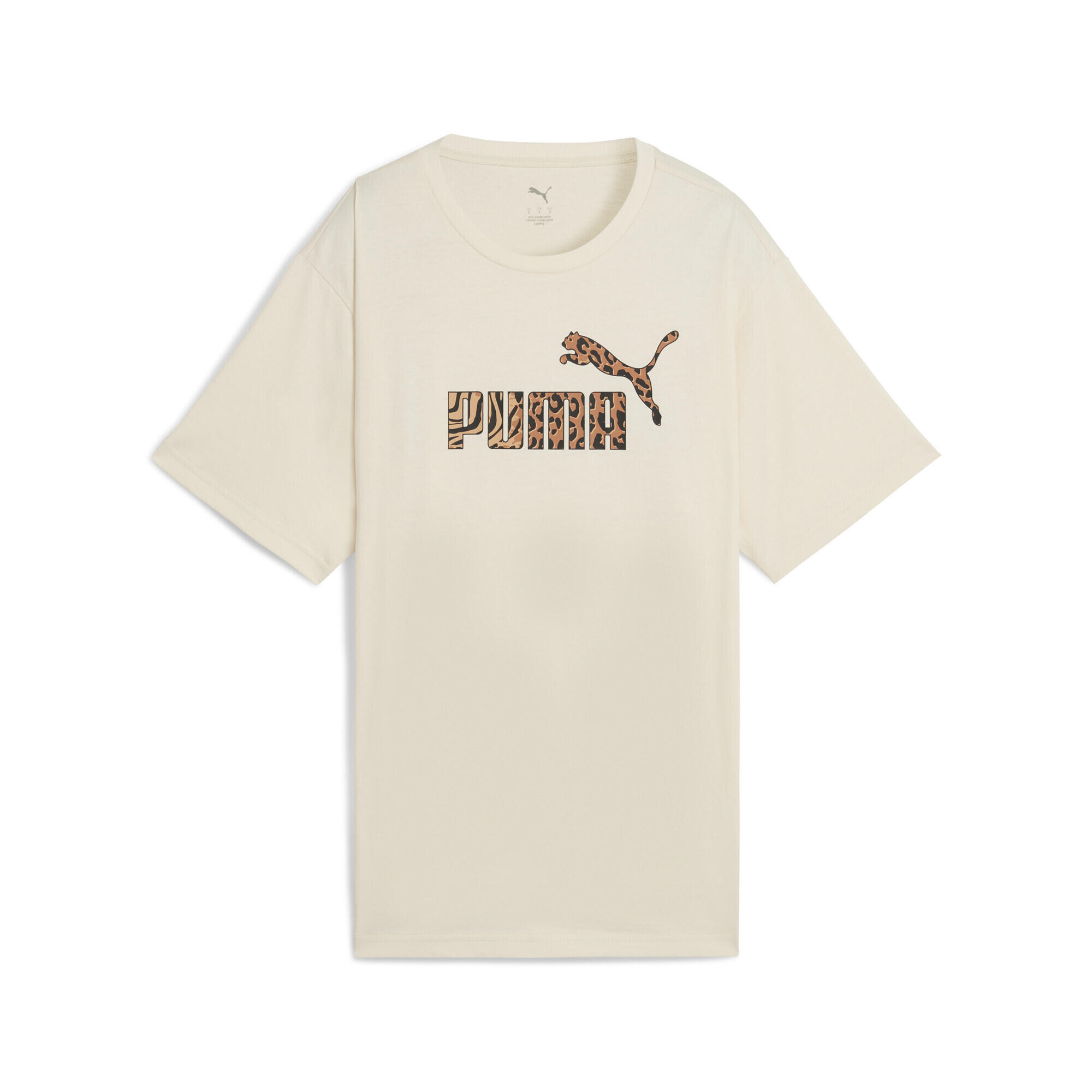 Essentials Graphic Animal Relaxed T-Shirt Damen PUMA Alpine Snow White 4/7