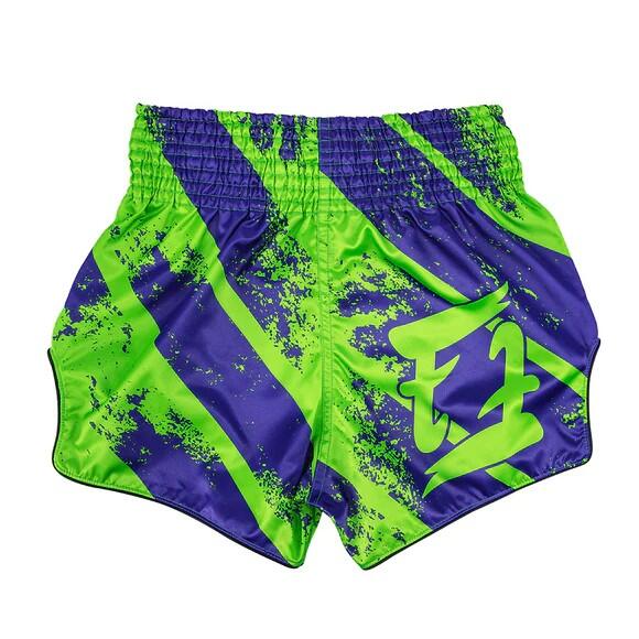 Spodenki Muay Thai Fairtex BS1928 Niebieskie/Zielone L