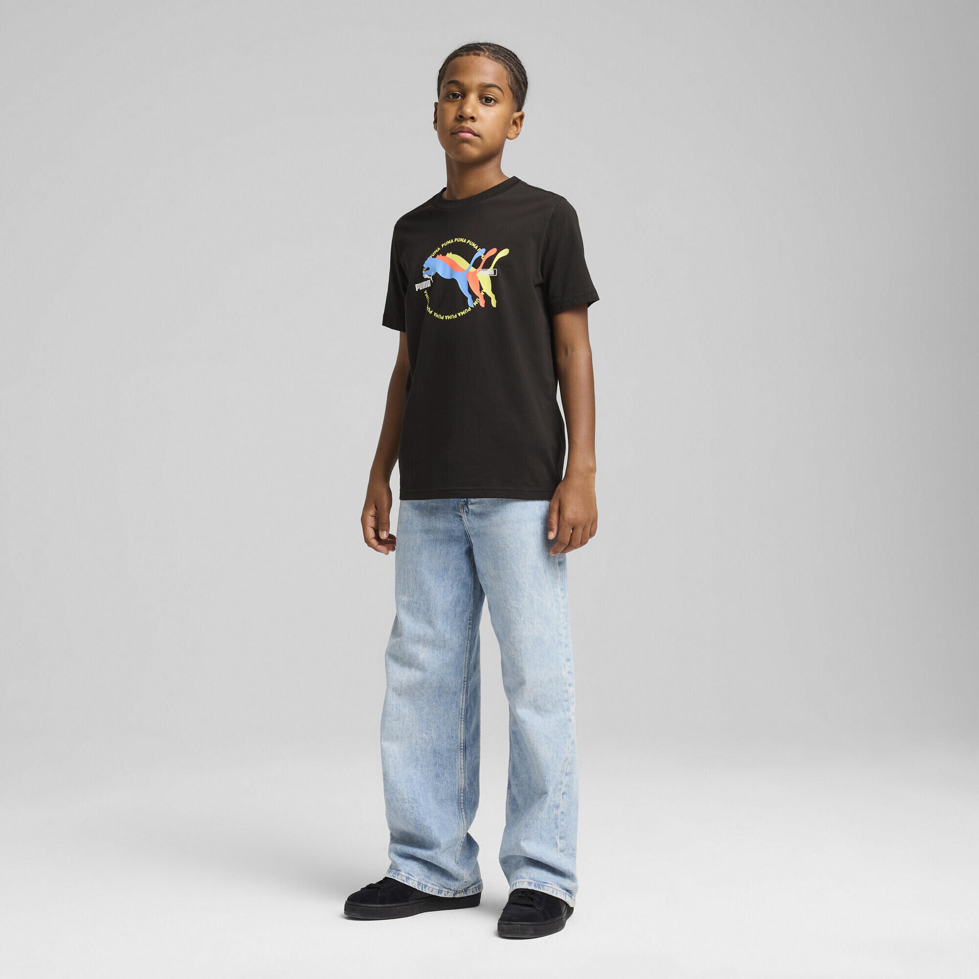 T-shirt grafica per ragazzi PUMA Black 5/7