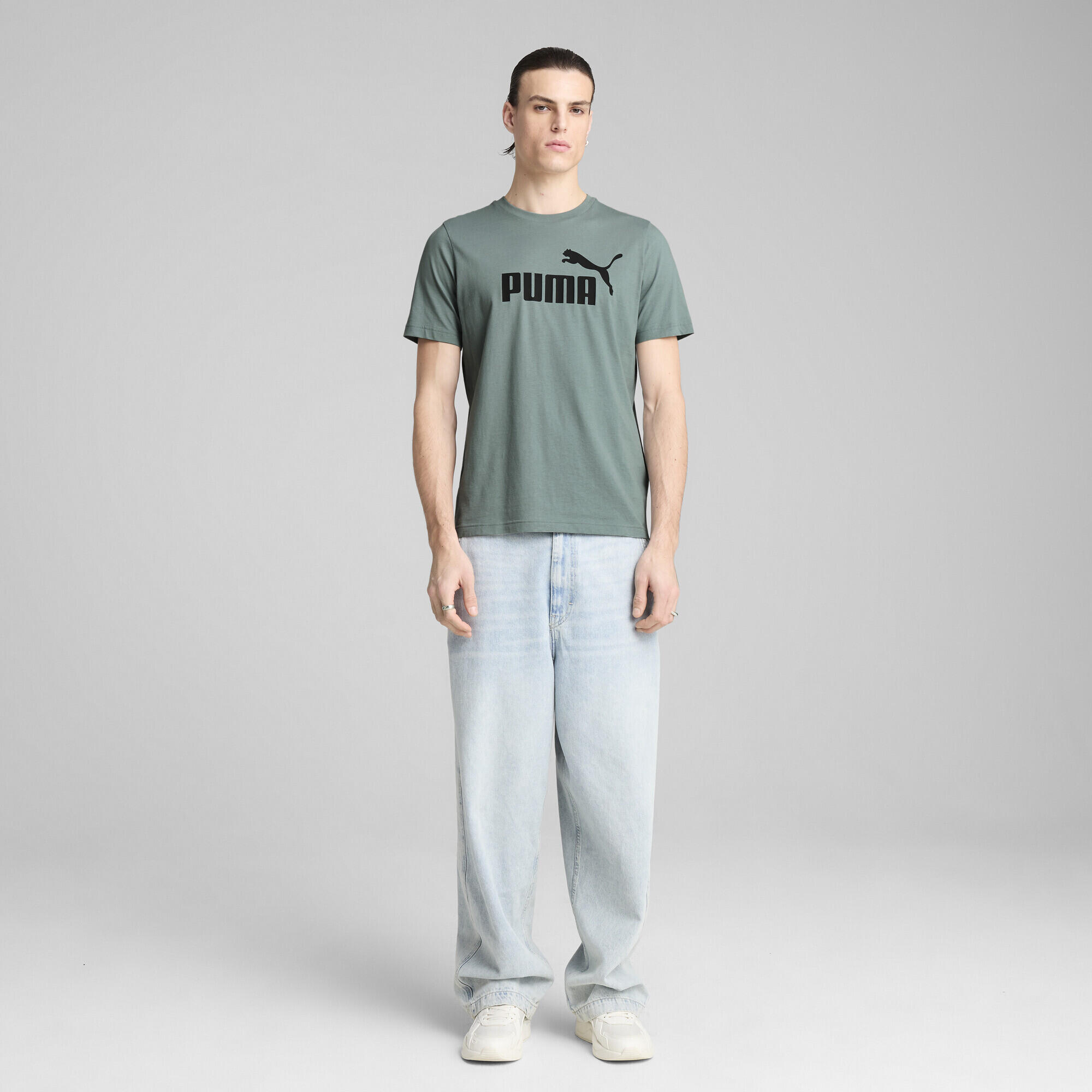 Camiseta ESS con logo n.º 1 Hombre PUMA Green Moon 6/7