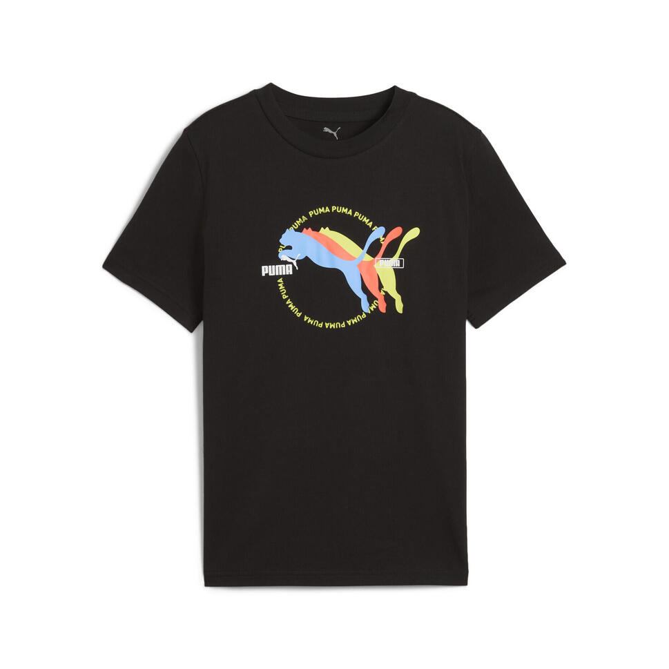Młodzieżowa koszulka Graphics PUMA Black