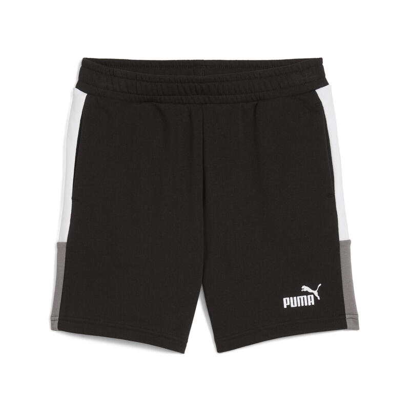 Młodzieżowe szorty Essentials Block PUMA Black
