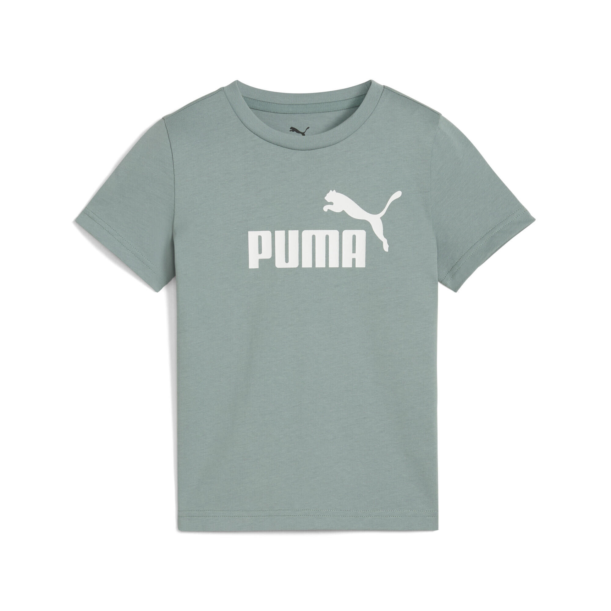 T-shirt con logo ESS N. 1 per bambini PUMA Green Moon 4/7