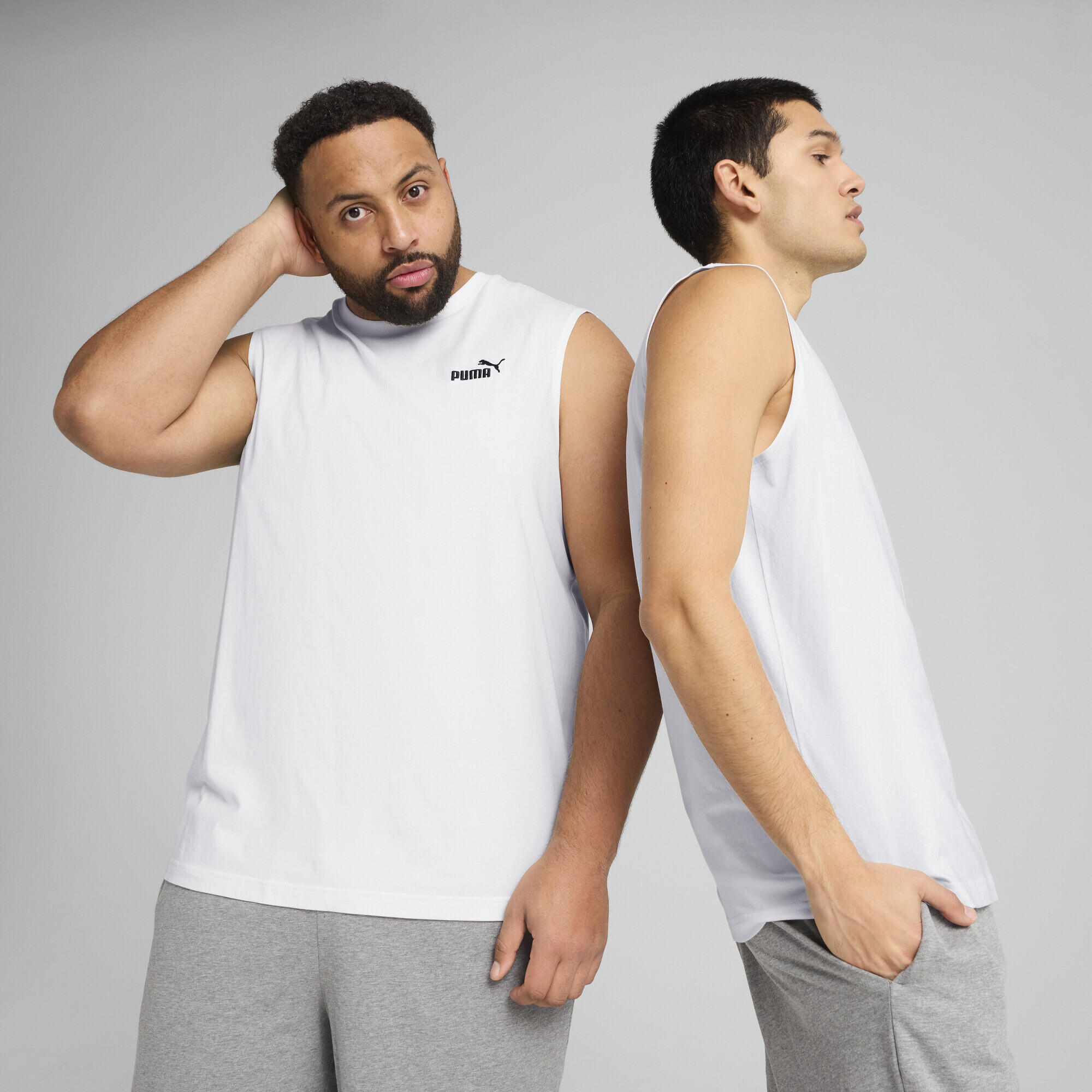 T-shirt sans manches à logo N° 1 Essentials Homme PUMA 2/7