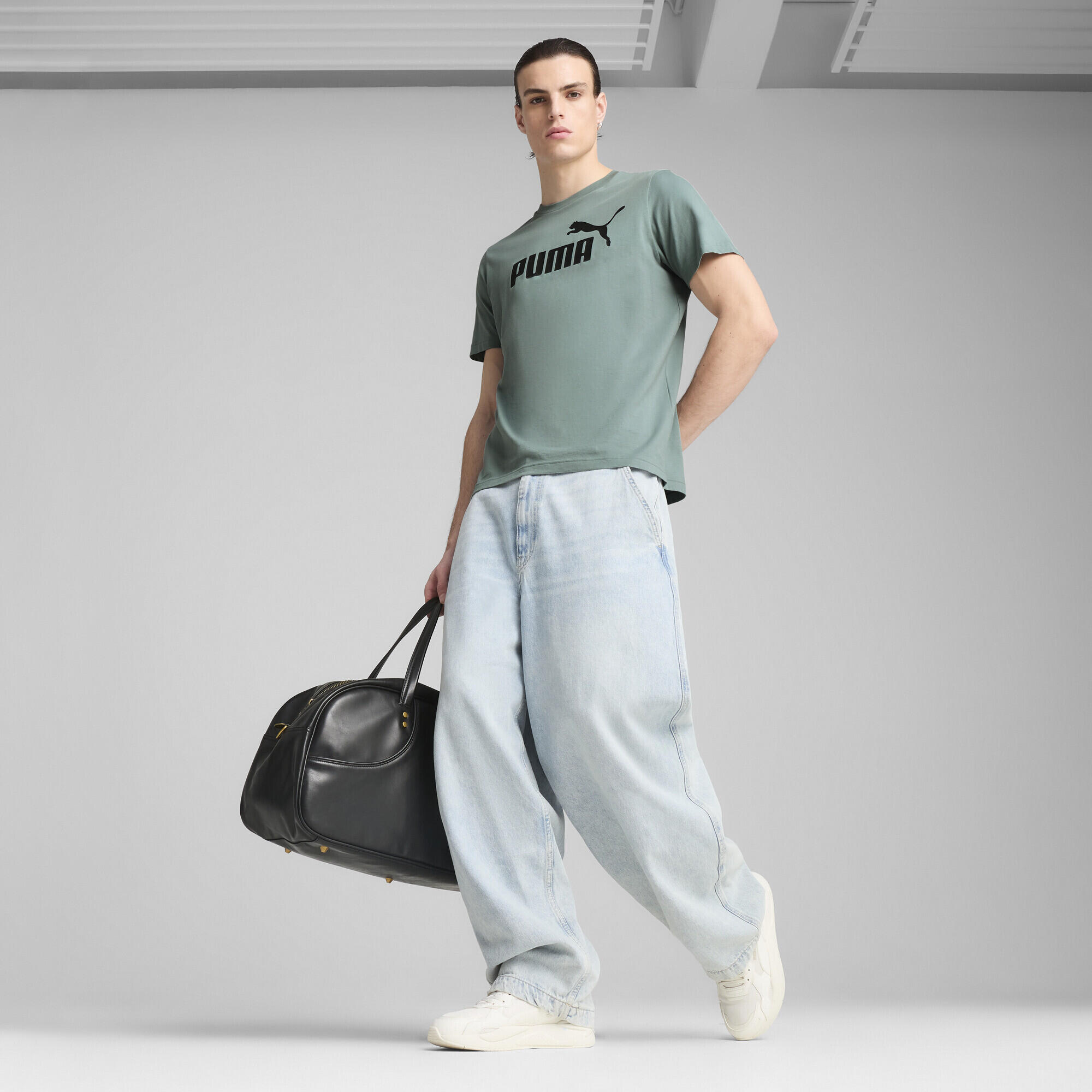 Camiseta ESS con logo n.º 1 Hombre PUMA Green Moon 4/7