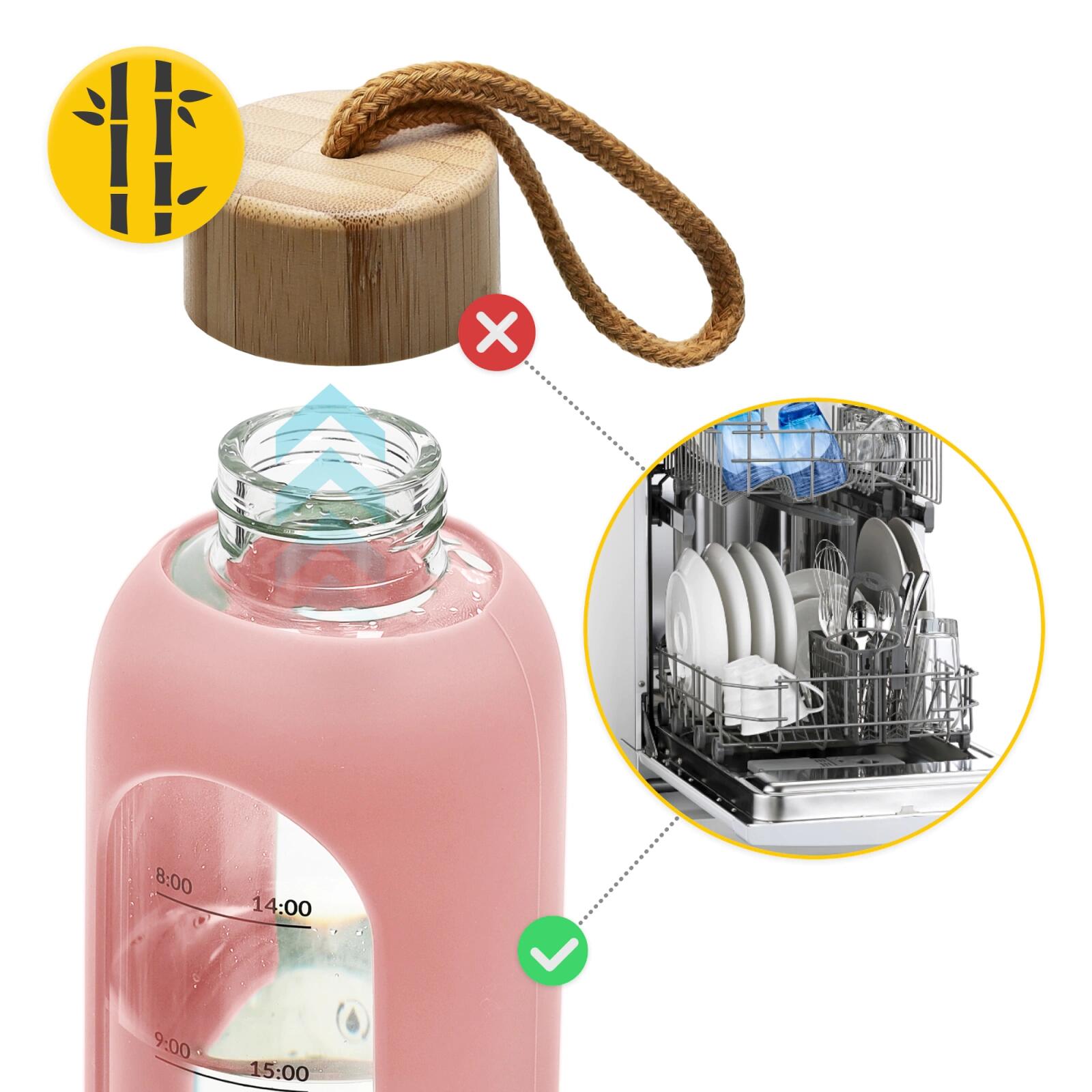 Sport Wasserflasche aus Glas 4FIZJO 750 ml 5/7