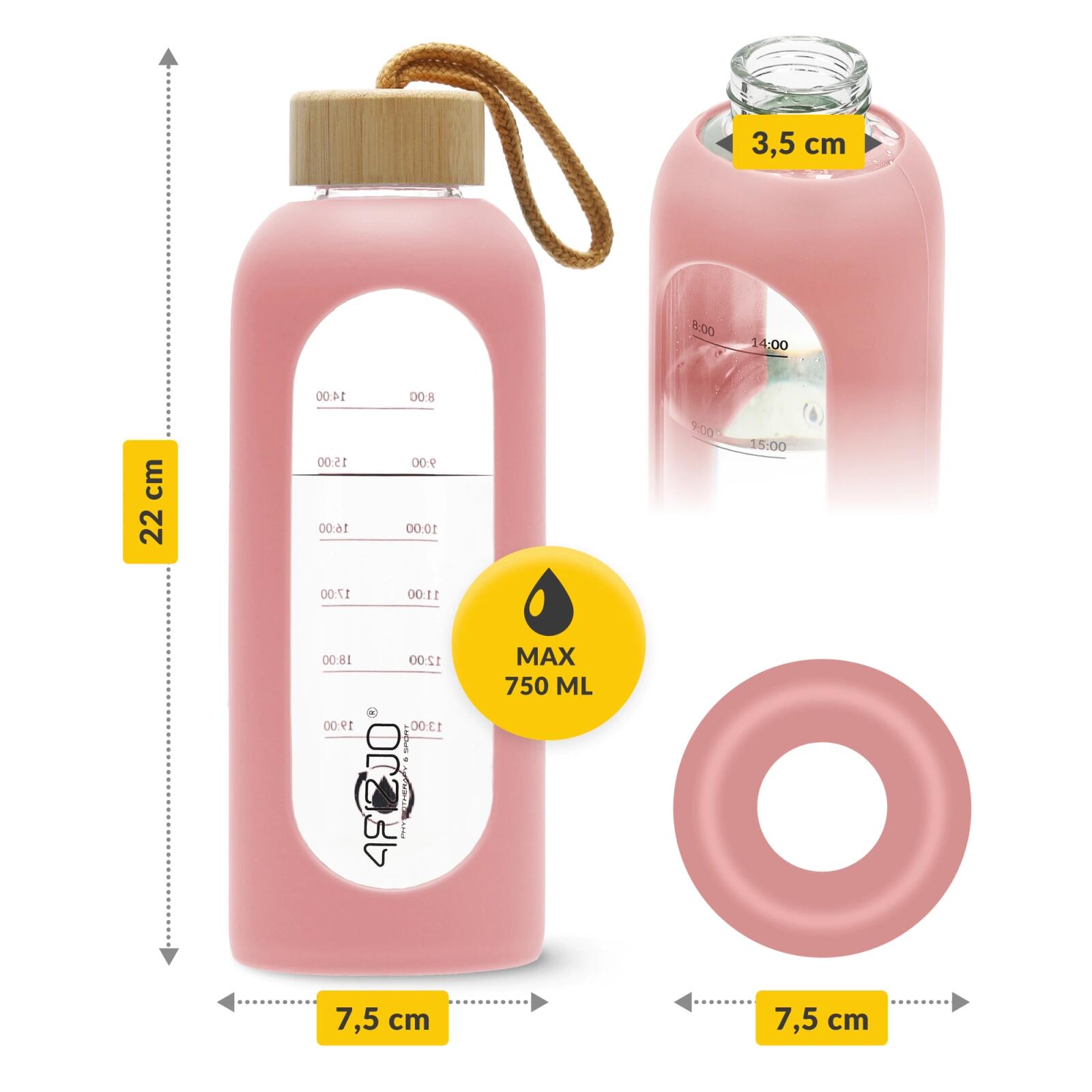 Sport Wasserflasche aus Glas 4FIZJO 750 ml 2/7