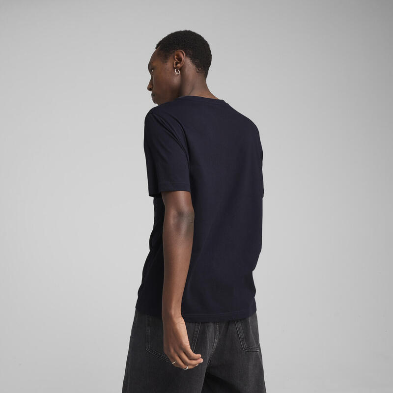 Tricou fitness bărbați Graphics Sneaker negru PUMA New Navy Blue