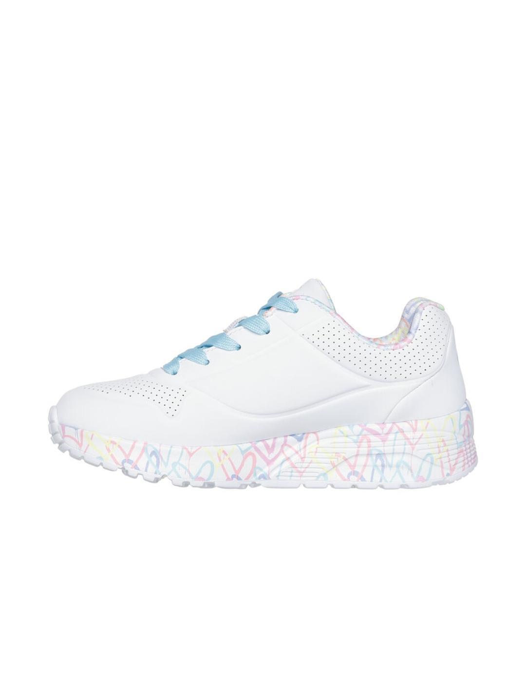Zapatillas para Niña Skechers  uno lite lovelly  Blanco 2/4