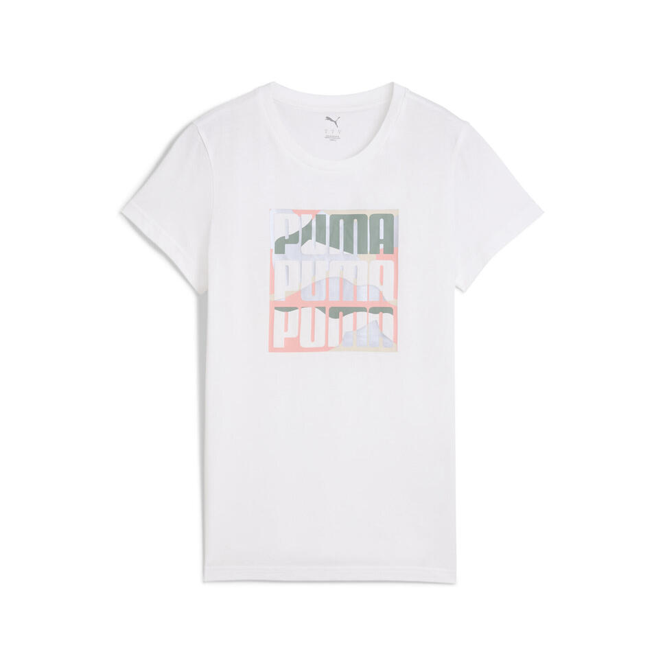 Damska koszulka GRAPHICS Mountain PUMA White