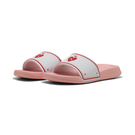 Popcat 20 Idylle Slides Damen PUMA White For All Time Red Pink Fruit