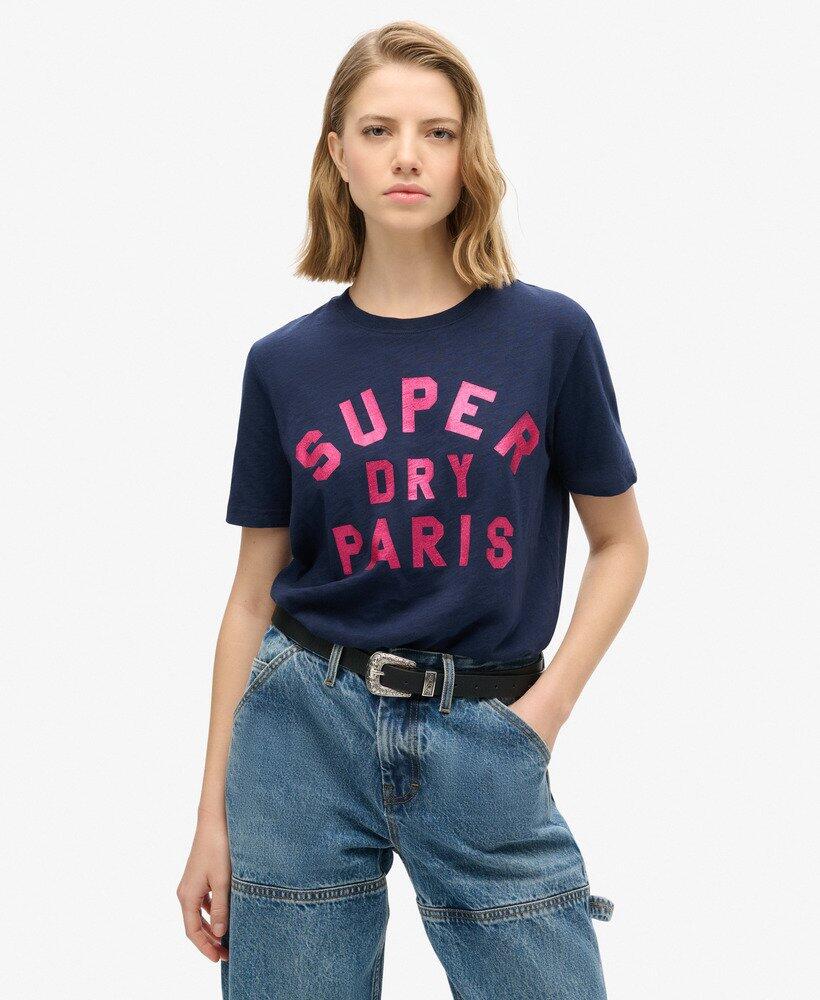 T-shirt décontracté à logo pailleté 1/1