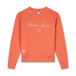 Sweat Sporty Chic fille Roland-Garros - Corail