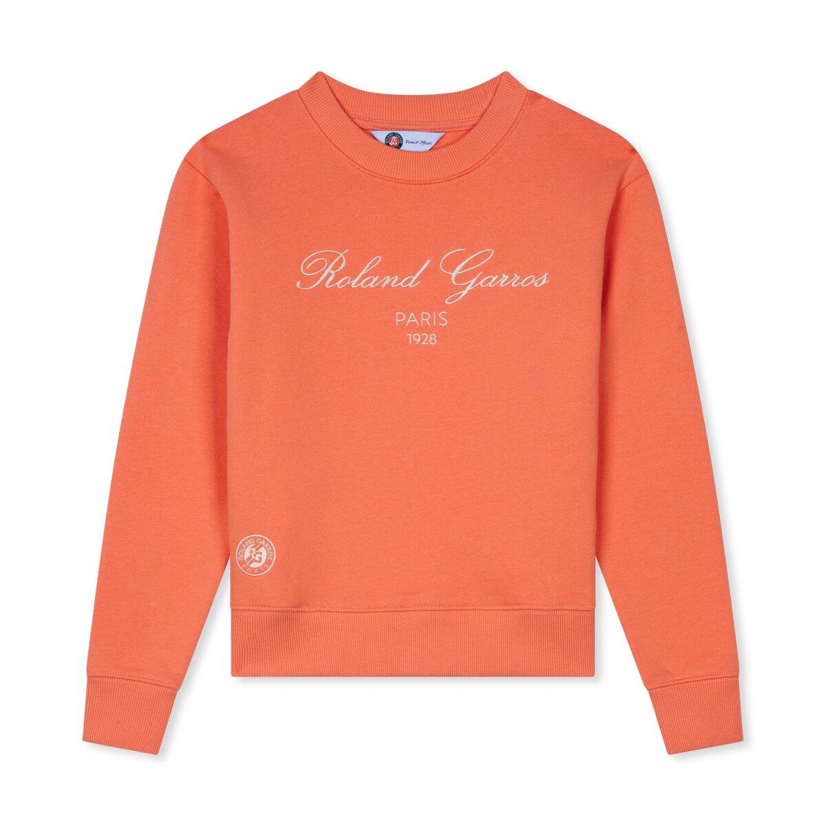 Roland Garros - Sweat Sporty Chic Fille Roland-garros - Corail - Sweat-shirt - Orange - 4 À 6 Ans - Decathlon