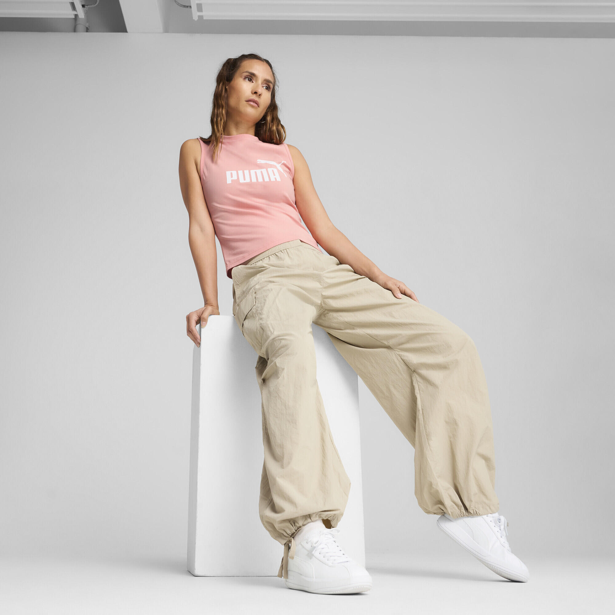 Débardeur ajusté à logo N° 1 ESS Femme PUMA Pink Fruit 4/7