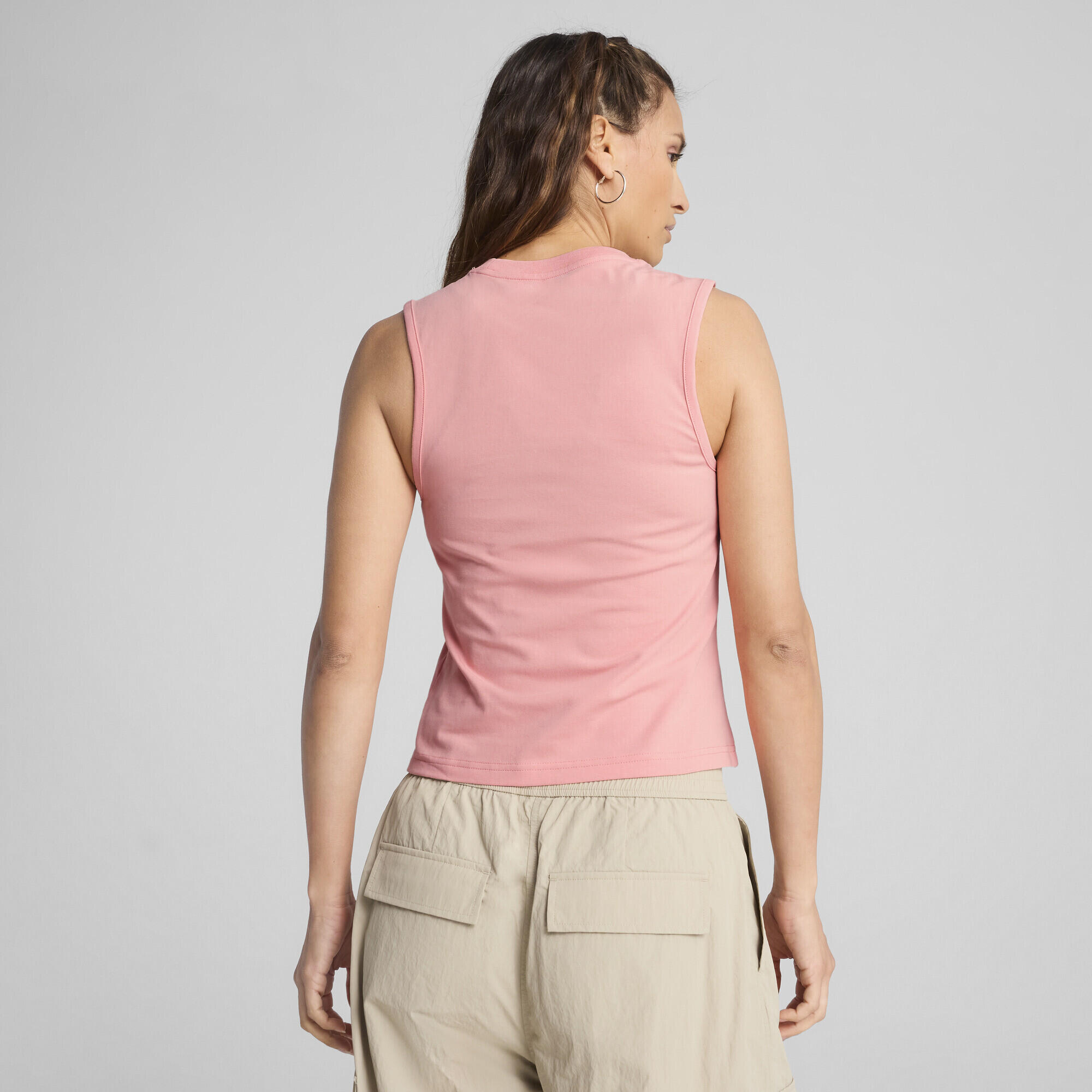 Débardeur ajusté à logo N° 1 ESS Femme PUMA Pink Fruit 3/7