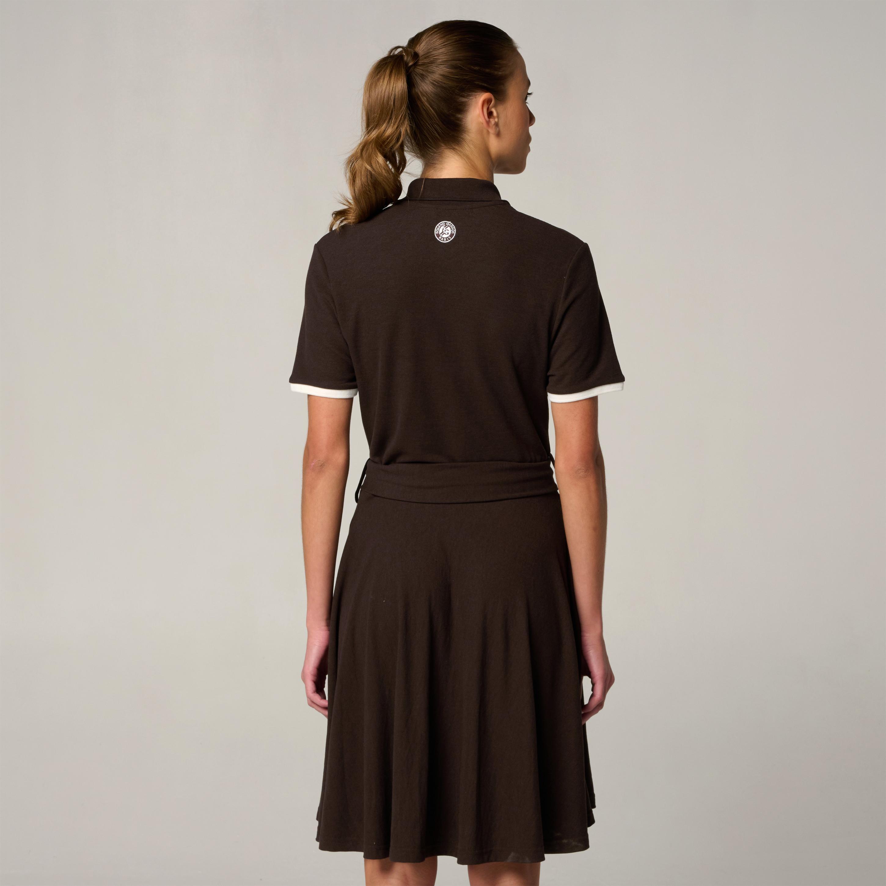 Robe Heritage Femme Roland-Garros - Chocolat 4/5