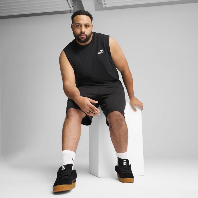 Tricou bărbați fără mâneci, Essentials No. 1 Logo, gri PUMA
