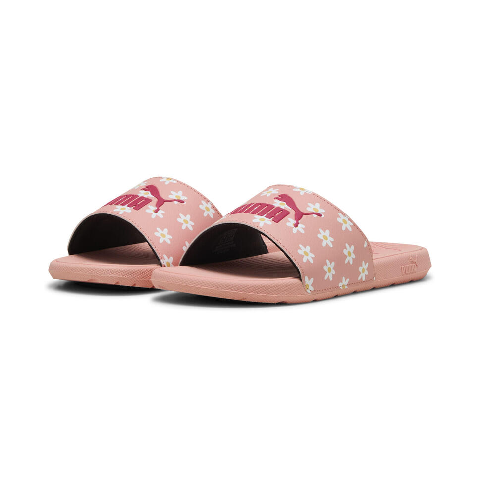 Młodzieżowe klapki Cool Cat 2.0 Daisies PUMA Pink Fruit White Almost Apricot