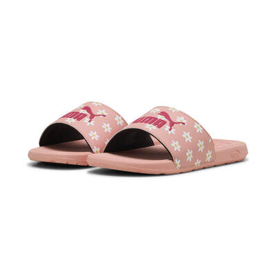 Cool Cat 2.0 Daisies Slides Mädchen PUMA Pink Fruit White Almost Apricot