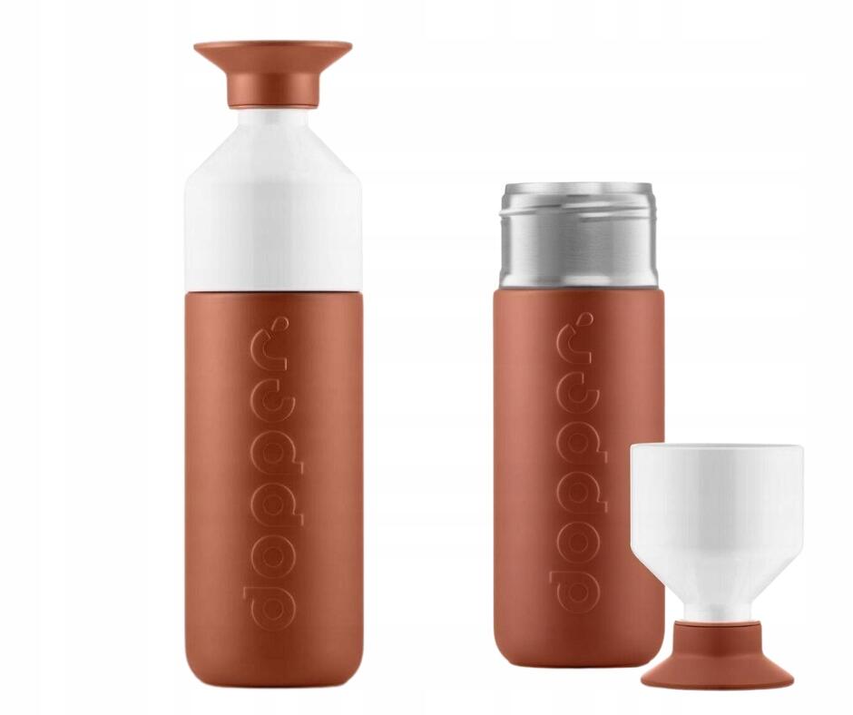 Butelka termiczna Dopper Terracotta 350 ml z kubkiem 1/7