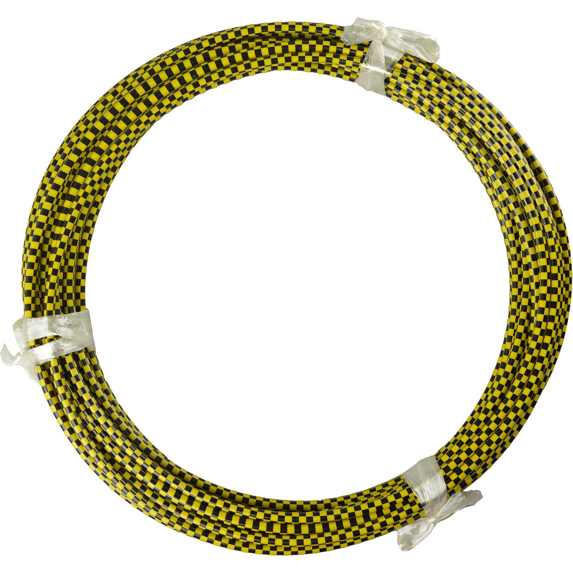 Vwp - Vwp Rem-buitenkabel 10m Jaune Laminé - Kit Cable Et Triangle Frein - Jaune - Decathlon