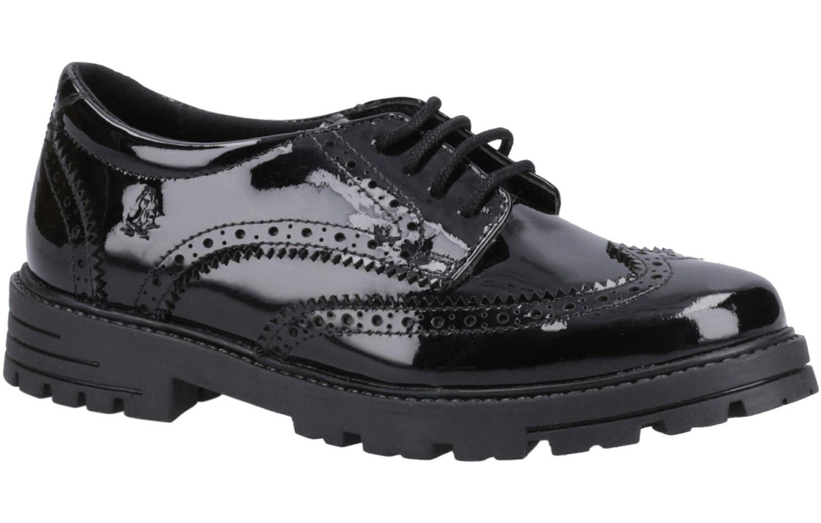 Hush Puppies Maxine Patent Senior Girls School Shoes 2/5