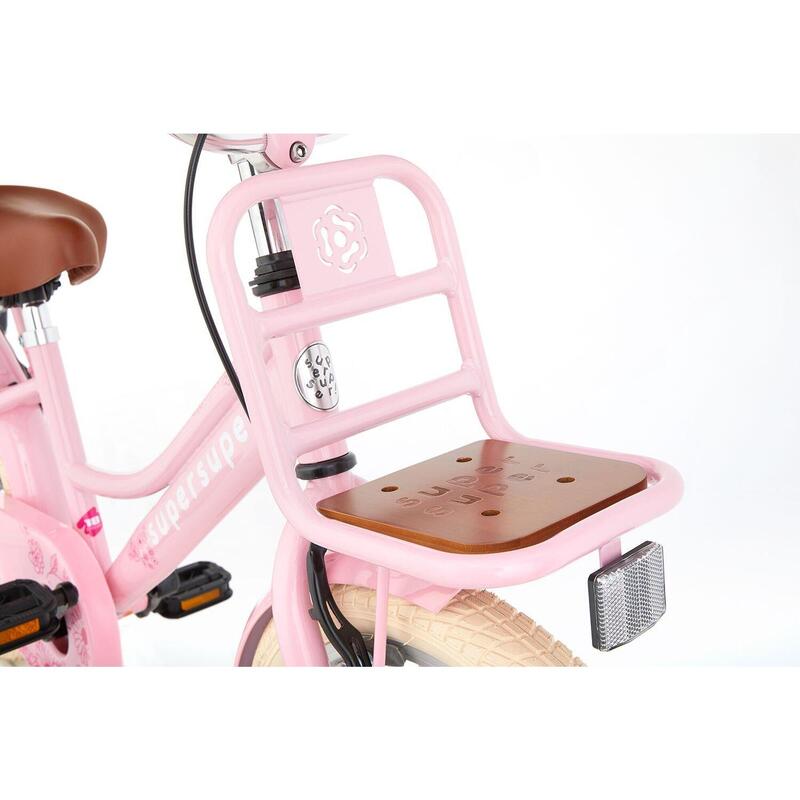 Vélo enfant SuperSuper Cooper Bamboo - 18 pouces - Rose