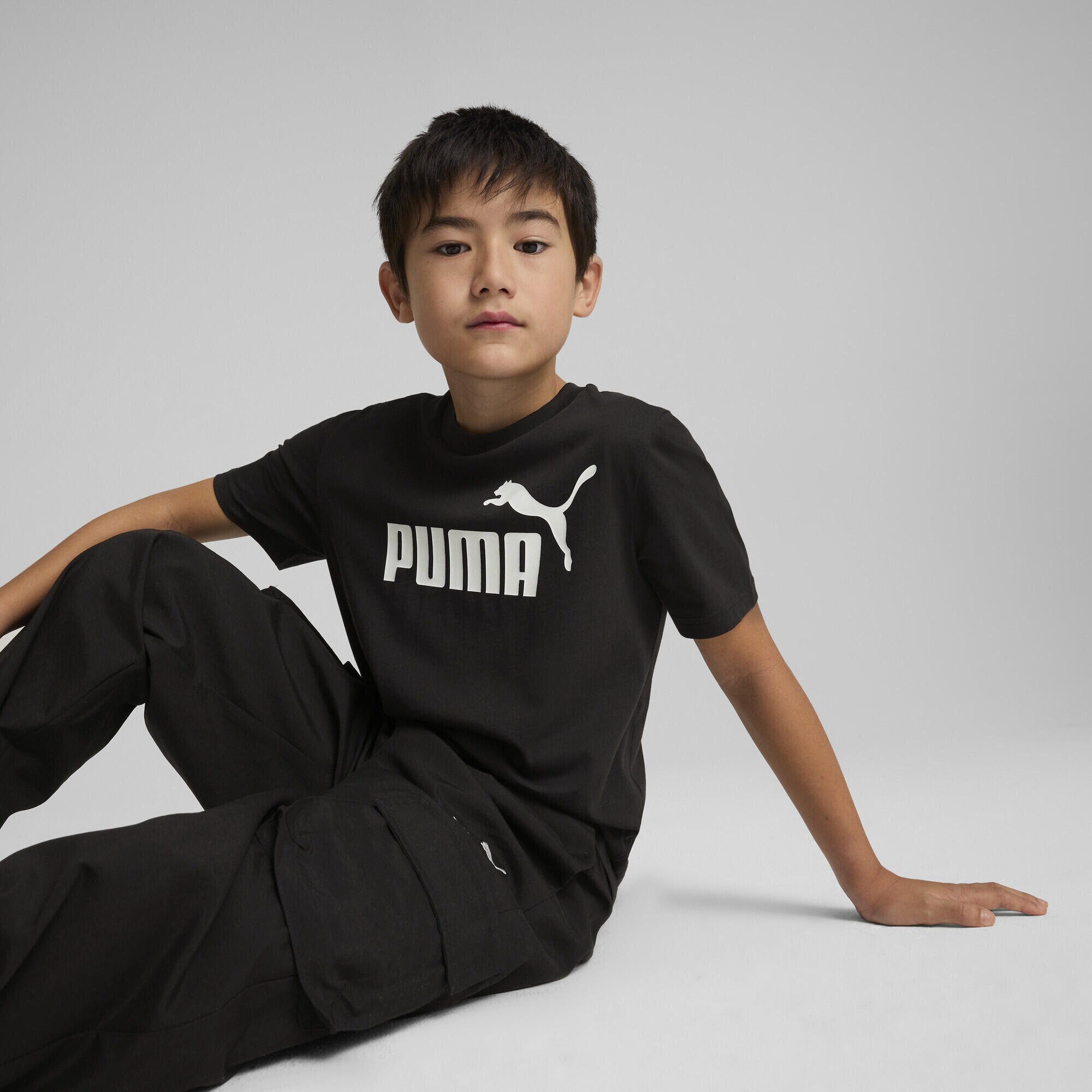 T-shirt con logo ESS N. 1 per ragazzi PUMA 2/7