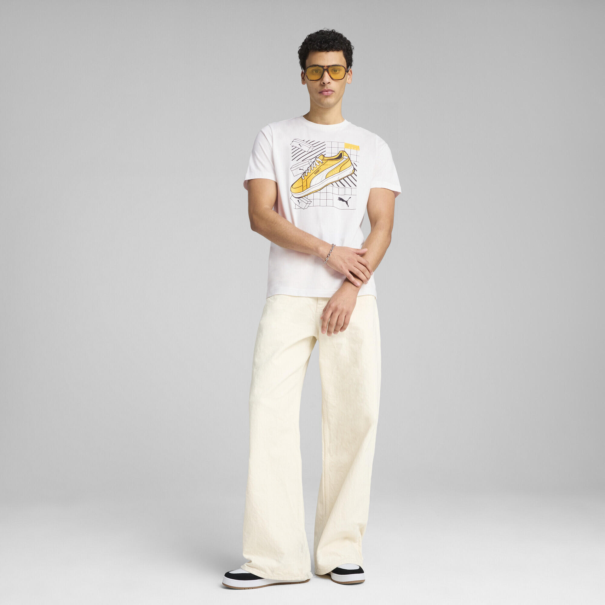 T-shirt Graphics Sneakers Homme PUMA White 4/7